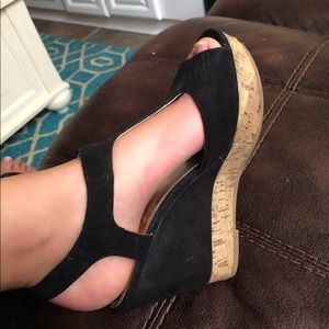 Montego Bay Club black strappy heels